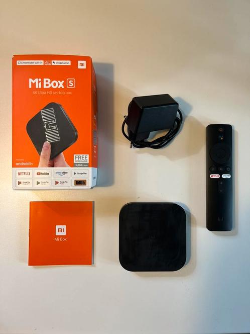 MiBox S Android TV, TV, Hi-fi & Vidéo, Lecteurs multimédias, Utilisé, HDMI, USB 2.0
