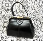 Sac LANCEL cuir noir vintage TB état, Noir