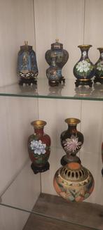Totaal 11Vintage Chinese cloisonne met voet stuk, Ophalen of Verzenden