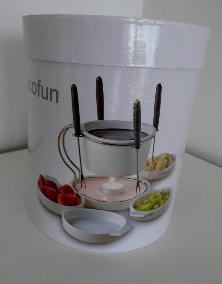 NIEUWE „CHOCOFUN” chocoladefondue, Elektronische apparatuur, Fonduesets, Nieuw, Fondueset, Waxinelicht, Ophalen of Verzenden