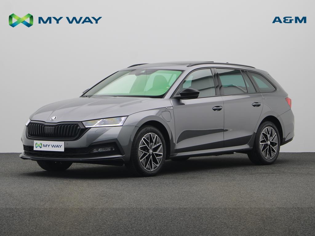 Skoda Octavia Combi PHEV Octavia SW PHEV 1.4 TSI Sportlne DS, Automaat, Airbags, Break, Hybride Elektrisch/Benzine