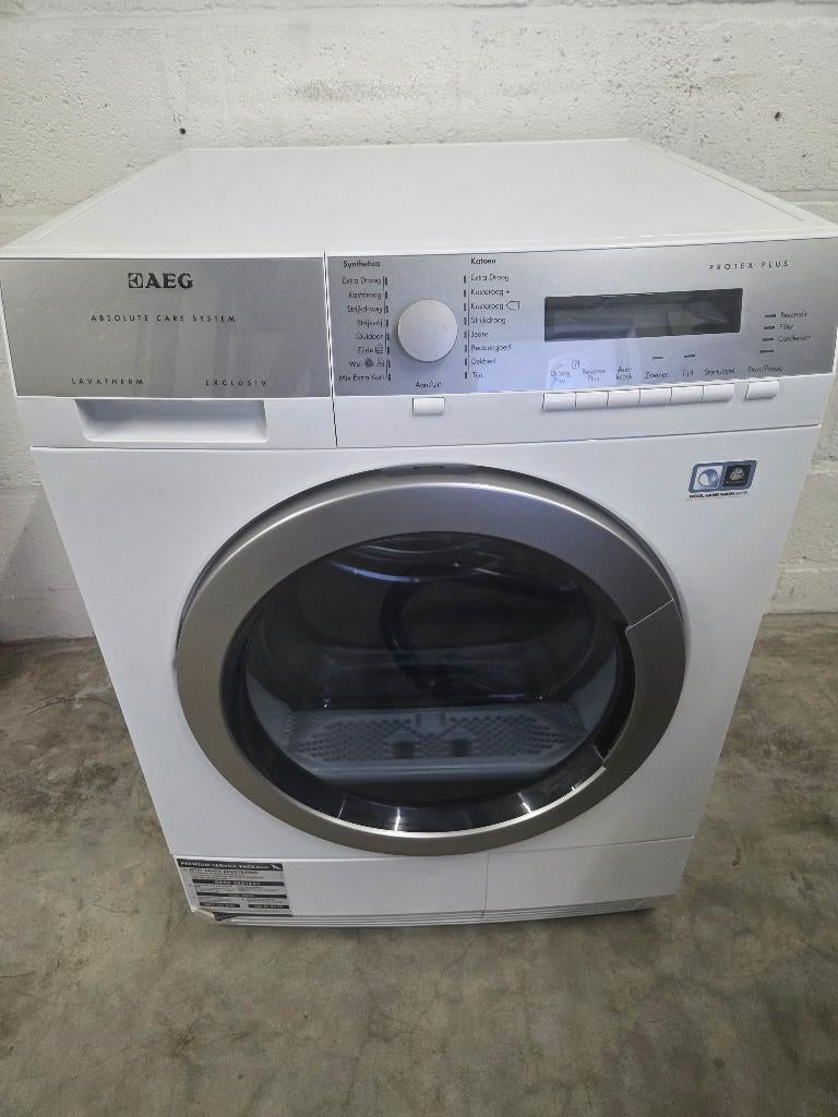 Warmtepompdroger aeg, Elektronische apparatuur, Droogkasten, Ophalen, 8 tot 10 kg, Zo goed als nieuw, Voorlader