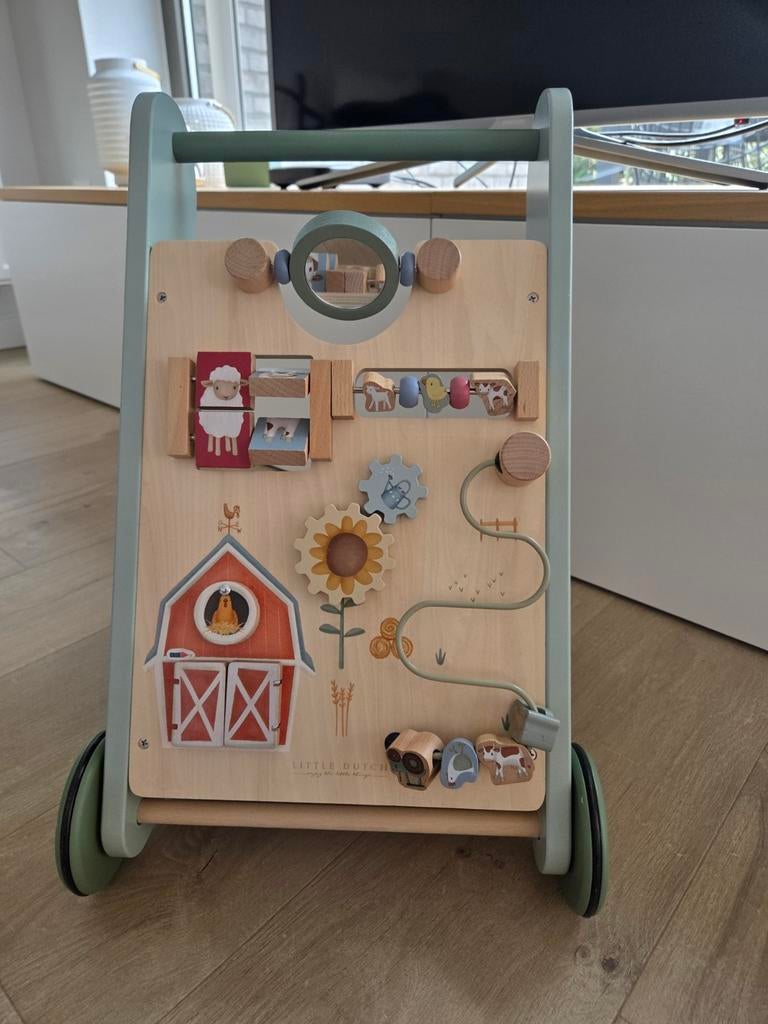 Little Dutch loopwagen boerderij thema, Kinderen en Baby's, Ophalen, Gebruikt, Duw- of Trekspeelgoed