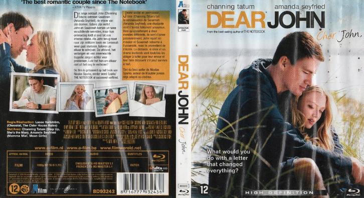 dear john (blu-ray) nieuw, Cd's en Dvd's, Blu-ray, Zo goed als nieuw, Drama, Ophalen of Verzenden