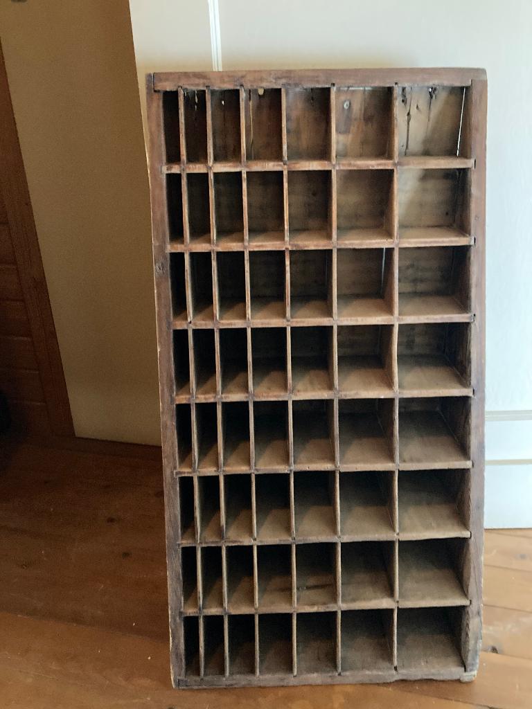 Letterbak retro authentiek, Ophalen