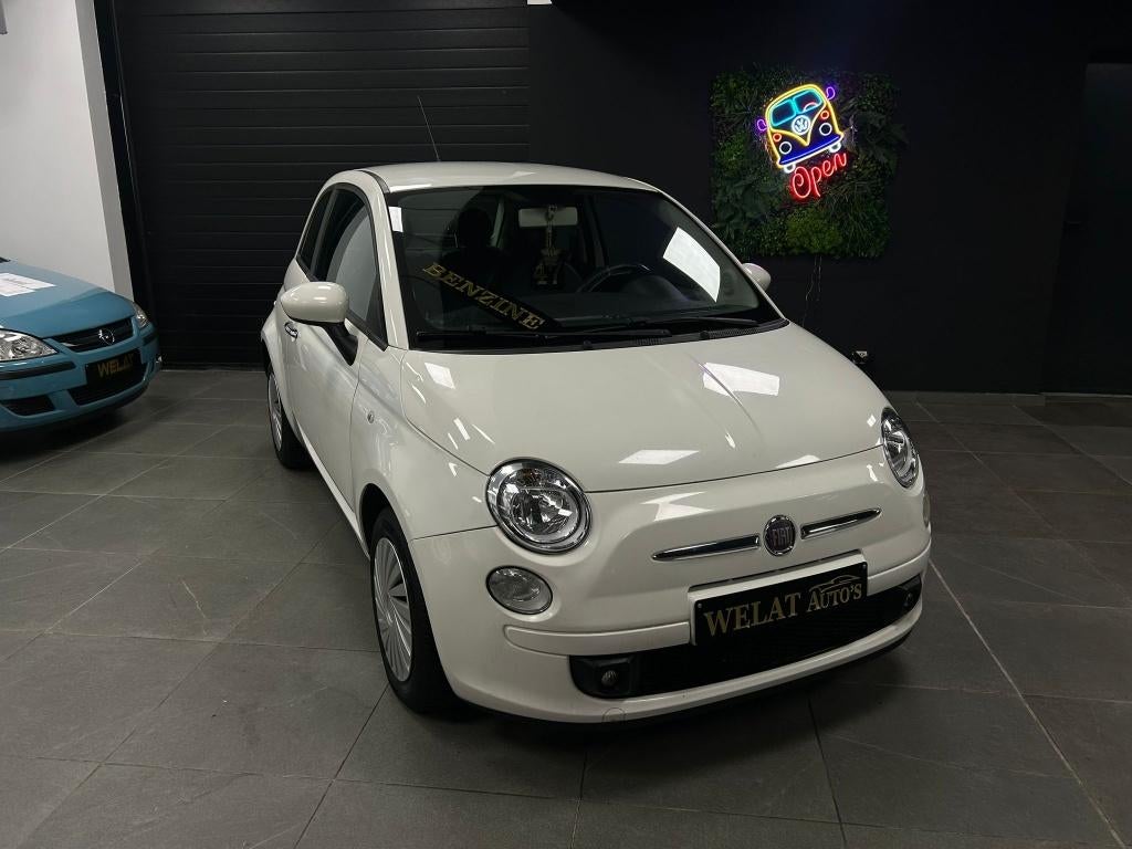 FIAT 500 1.2 BENZINE 111,000KM 2010 TOPSTAAT, Auto's, Bluetooth, Euro 5, Wit, Bedrijf