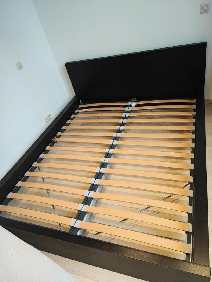 Lit complet avec matelas et sommier, Maison & Meubles, Chambre à coucher | Lits, Utilisé, Deux personnes, 160 cm, 200 cm, Bois