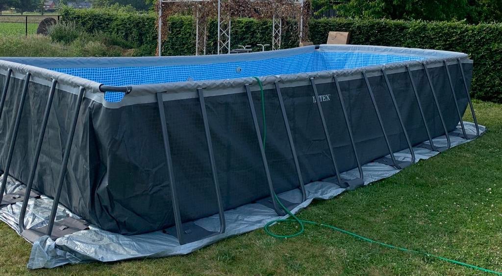 Zwembad opbouw 732 x 366 x 136cm, Ophalen, Zo goed als nieuw