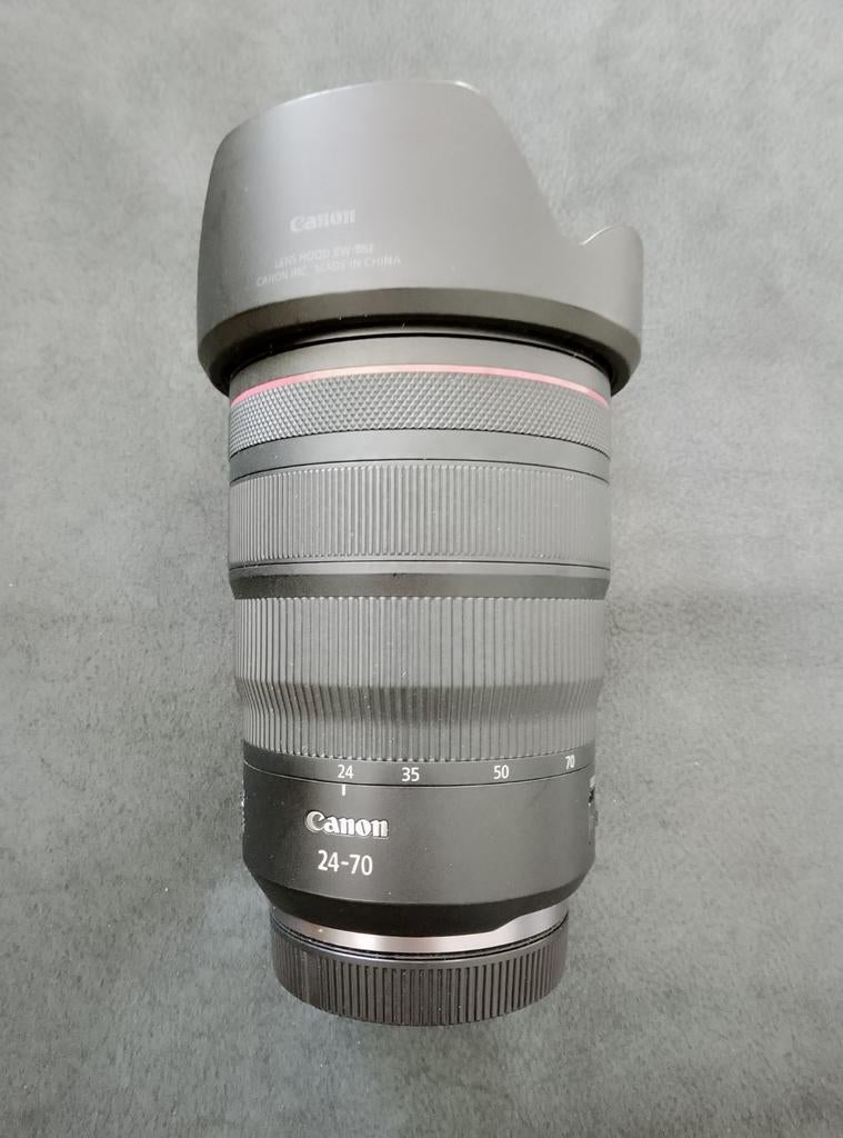 Canon RF 24-70mm F/2.8L IS USM objectief+UV filter, zonnekap, Ophalen of Verzenden, Zo goed als nieuw, Standaardlens, Zoom
