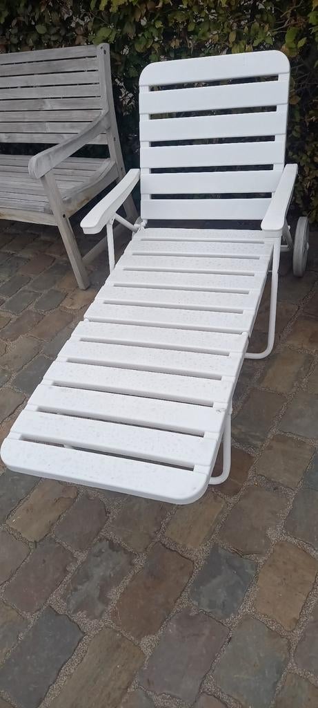 ligbed, Jardin & Terrasse, Chaises longues, Enlèvement, Synthétique, Réglable