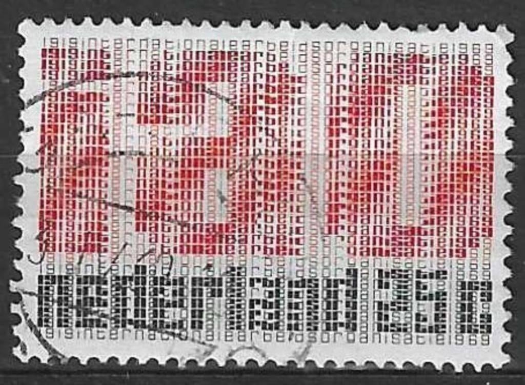 Pays-Bas 1969 - Yvert 886 - Organisation du travail (ST), Timbres & Monnaies, Timbres | Pays-Bas, Envoi, Affranchi
