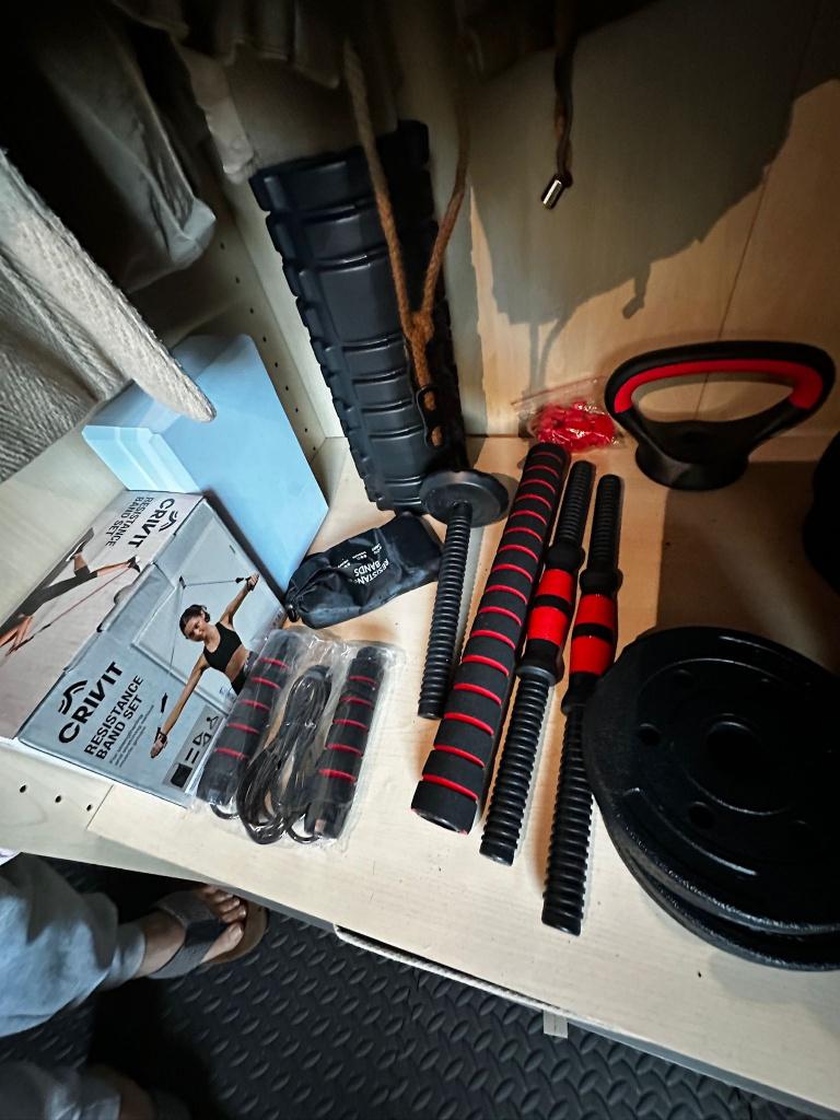 Kit de fitness complet, Sports & Fitness, Enlèvement, Comme neuf, Bras, Kettlebell