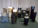 12 flacons parfum vides pour homme - collection, Enlèvement, Utilisé, Bouteille de parfum