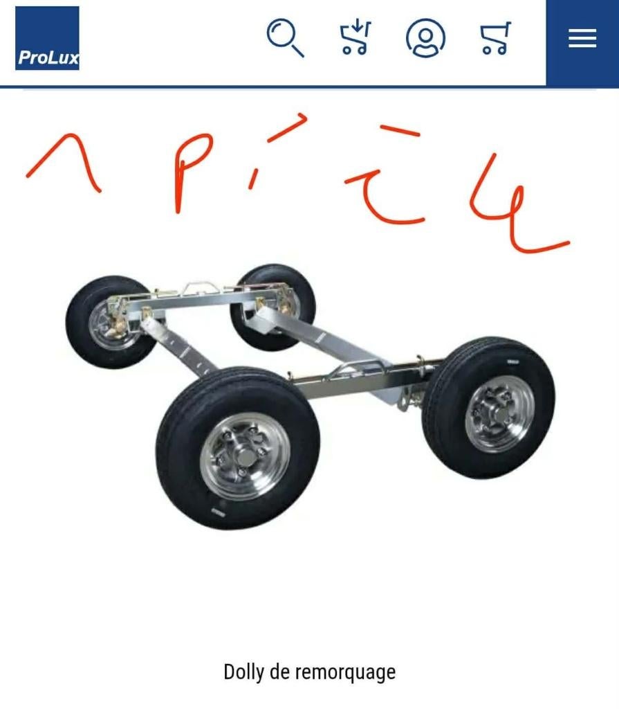 Trekwagen Prolux (pechhulp), Auto diversen, Aanhangwagen-onderdelen, Zo goed als nieuw, Ophalen