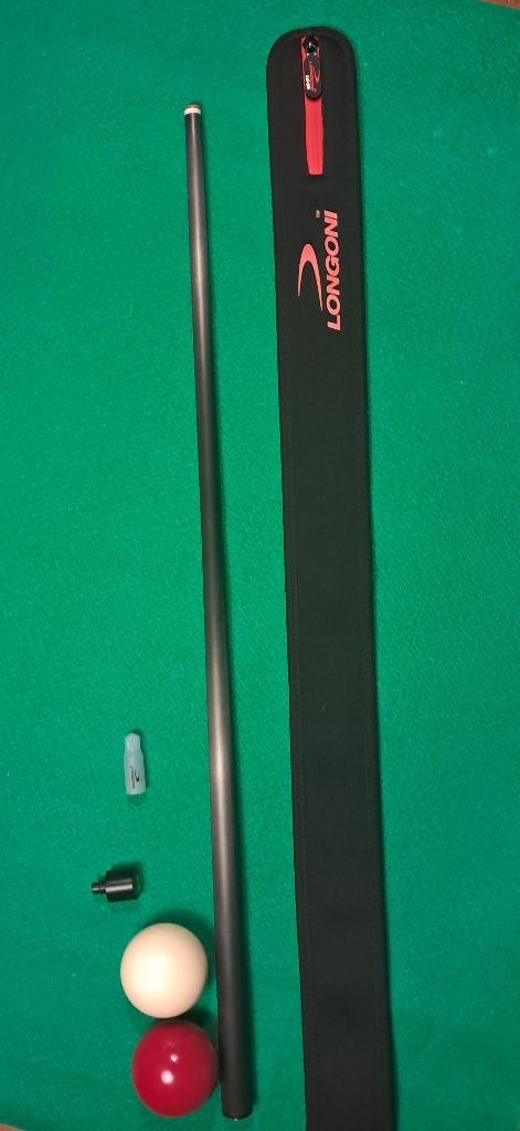 Queue De Snooker Pro 147 Cm - Fibre De Carbone 2 Parties - Sans Marque