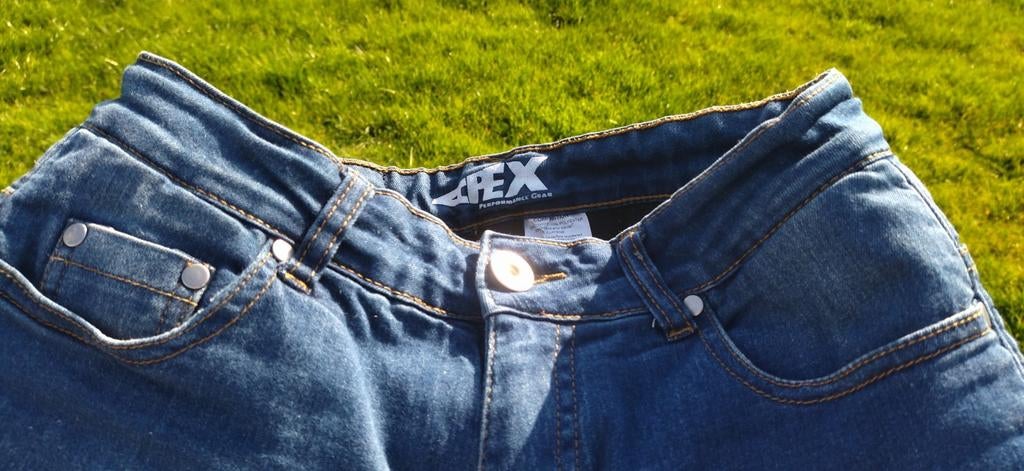 Apex dames motor jeansbroek maat 28, Motoren, Ophalen, Dames