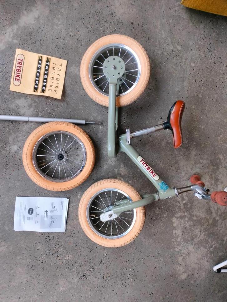 Trybike Draisienne évolutive – tricycle 3 roues – Vert, Fietsen en Brommers, Fietsen | Driewielers, Zo goed als nieuw, Ophalen