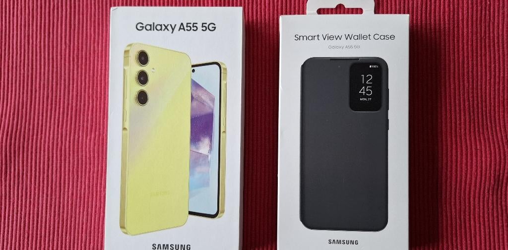 Samsung Galaxy A55 5G 128 GB  Awesome Lemon., Telecommunicatie, Ophalen, Overige kleuren, Touchscreen, Zo goed als nieuw