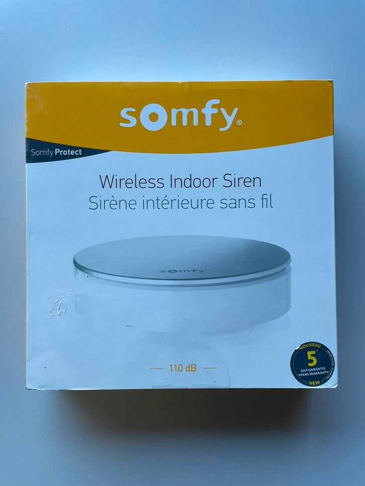 Somfy Protect Wireless Indoor Siren NIEUW in originele doos, Bricolage & Construction, Systèmes d'alarme, Neuf, Sirène, Autres types