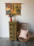 Antiek ladenkastje,apotheekkastje,grutterskastje restyled, 25 à 50 cm, Enlèvement ou Envoi, Comme neuf, 100 à 150 cm