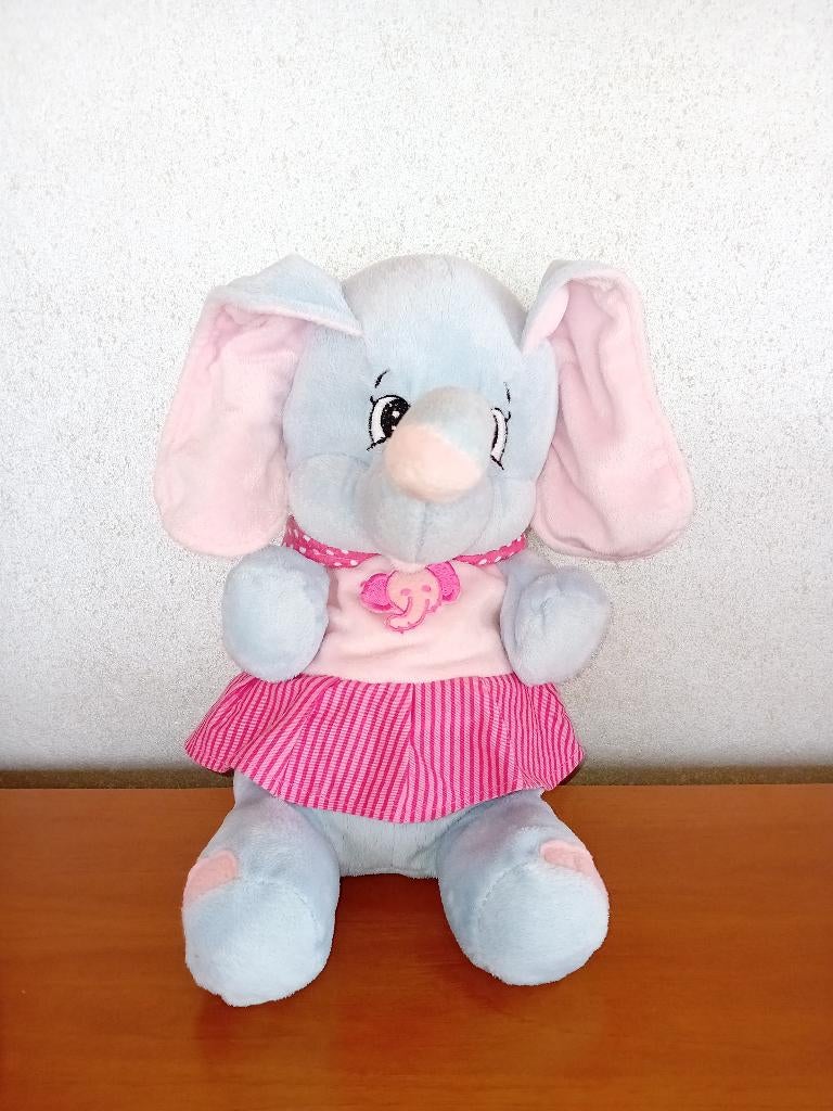 Leuke pluche olifant knuffel, Ophalen, Gebruikt, Grijs, Middelgroot (20 tot 80 cm)