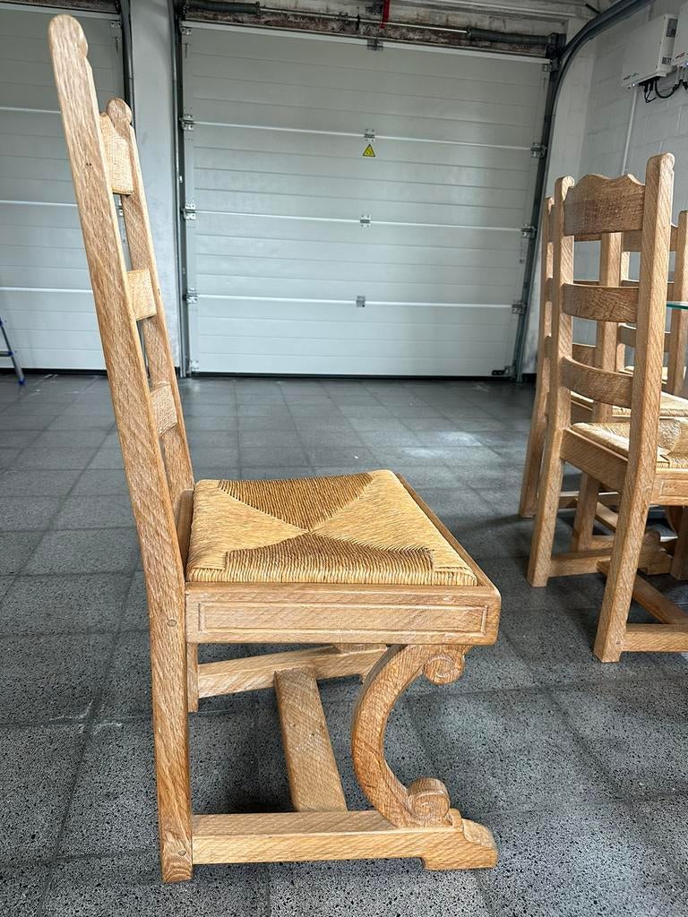 Eiken stoelen, Ophalen, Gebruikt, Hand gemaakt met snijwerk, Overige kleuren