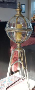 Grote Art Deco lantaarn, glazen koepel, Antiek en Kunst, Ophalen