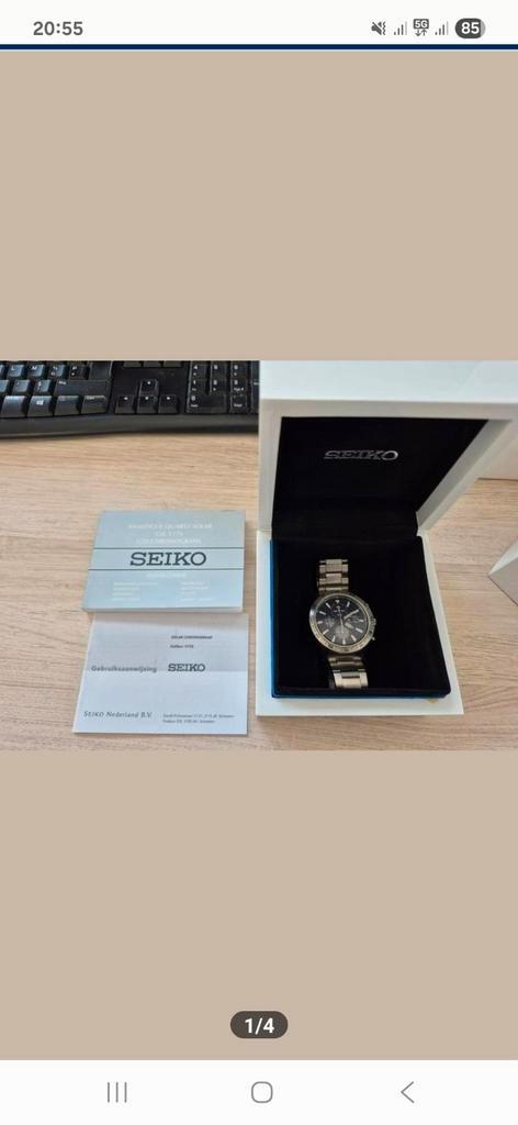 Seiko horloge kaliber v176, Handtassen en Accessoires, Horloges | Heren, Ophalen