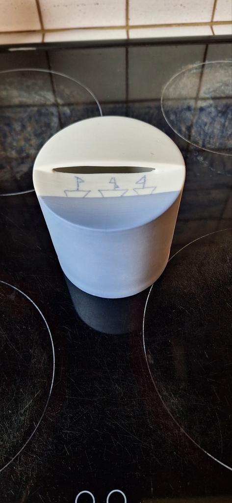 Pieter Stockmans Spaarpot - Uniek Design met Bootjes, Verzamelen, Spaarpotten, Ophalen of Verzenden