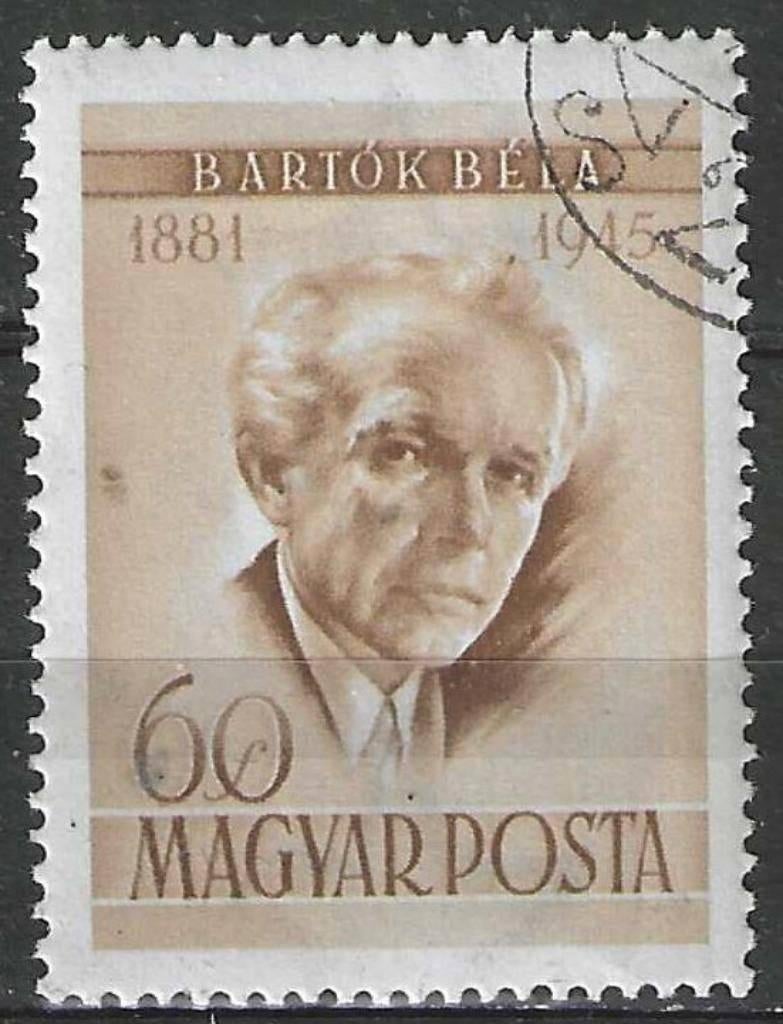 Hongrie 1955 - Yvert 1182 - Bela Bartok (ST), Timbres & Monnaies, Timbres | Europe | Hongrie, Envoi, Affranchi