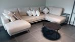 Mooi hoeksalon met longchair en divan, Huis en Inrichting, Ophalen, Zo goed als nieuw, Stof, Modern