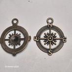 Lot de 15 roses des vent, breloques, en métal jaune, Neuf, Jaune, Autres matériaux, Pendantes