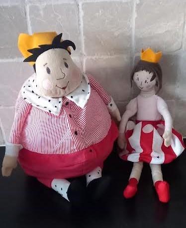 Knuffel Koning Gullgosse + prinses, Kinderen en Baby's, Speelgoed | Knuffels en Pluche, Zo goed als nieuw, Ophalen of Verzenden