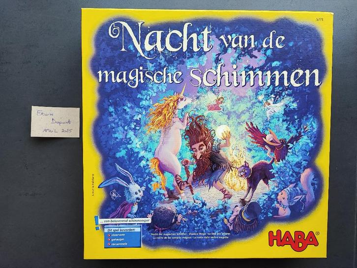 Kinderbordspel Nacht van de Magische Schimmen, Hobby en Vrije tijd, Gezelschapsspellen | Bordspellen, Gebruikt, Een of twee spelers