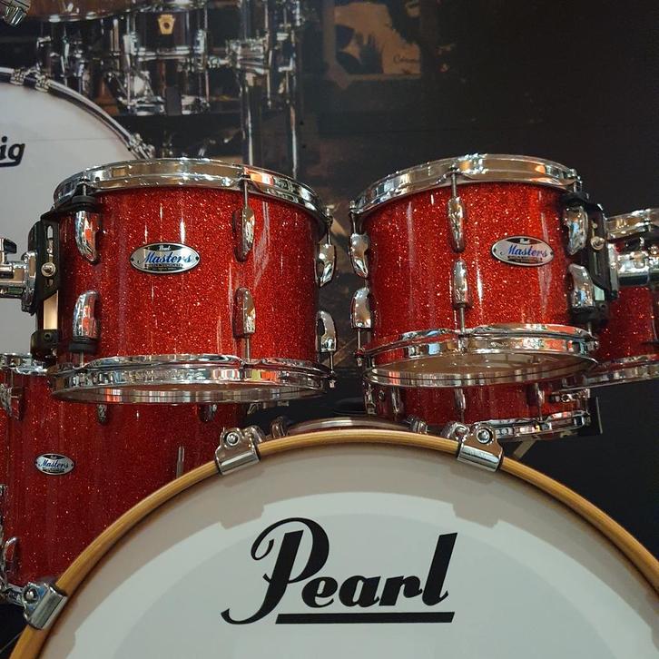 Pearl Master Maple Complete + hardware. Interessante prijs, Musique & Instruments, Batteries & Percussions, Pearl, Enlèvement ou Envoi