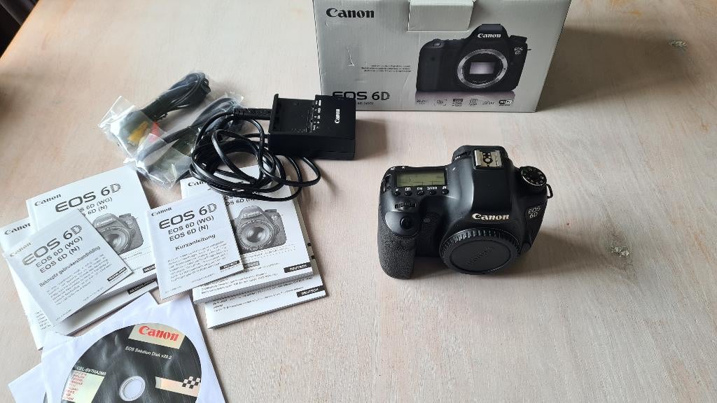 Canon EOS 6D (<59k clicks), Audio, Tv en Foto, Fotocamera's Digitaal, 20 Megapixel, Gebruikt, Spiegelreflex, Canon