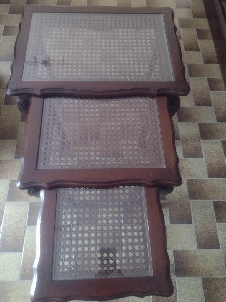 Bijzettafels, Huis en Inrichting, Ophalen, Glas