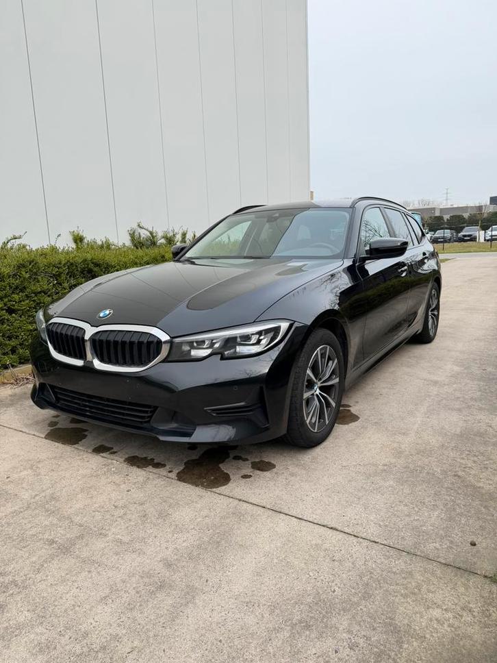 BMW 318D Break – Zwart – Te Koop, Auto's, BMW, Bedrijf, 3 Reeks, ABS, Achteruitrijcamera, Adaptieve lichten, Adaptive Cruise Control