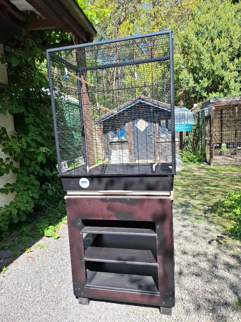 Groot vogelkooi, Ophalen, Zo goed als nieuw, Metaal, Vogelkooi