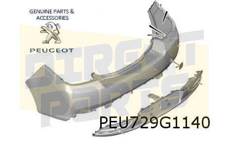 Peugeot Sedan 508 (11/14-9/18) achterbumper (Te spuiten) (Bi, Autos : Pièces & Accessoires, Carrosserie & Tôlerie, Pare-chocs