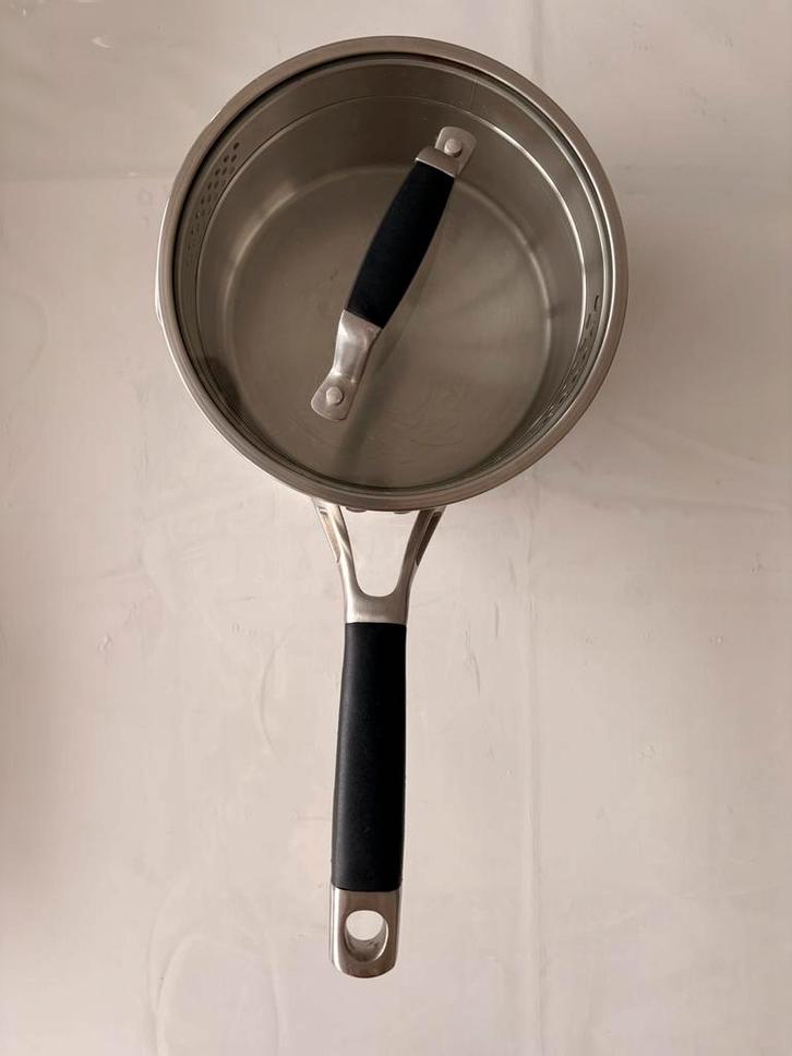 Hema casserole Milano, Maison & Meubles, Cuisine | Casseroles & Poêles, Utilisé, Casserole, Bidon ou Boîte, Inox, Plaque céramique