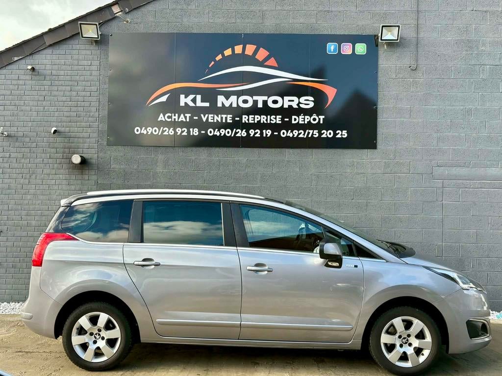 PEUGEOT 5008 STYLE 7 PLACES 1.6HDI 2016 165 000KM EURO 6B, Argent ou Gris, Achat, Euro 6, Entreprise