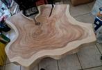 Unieke massieve boomstam salontafel 140x100 cm, Huis en Inrichting, Tafels | Salontafels, Ophalen