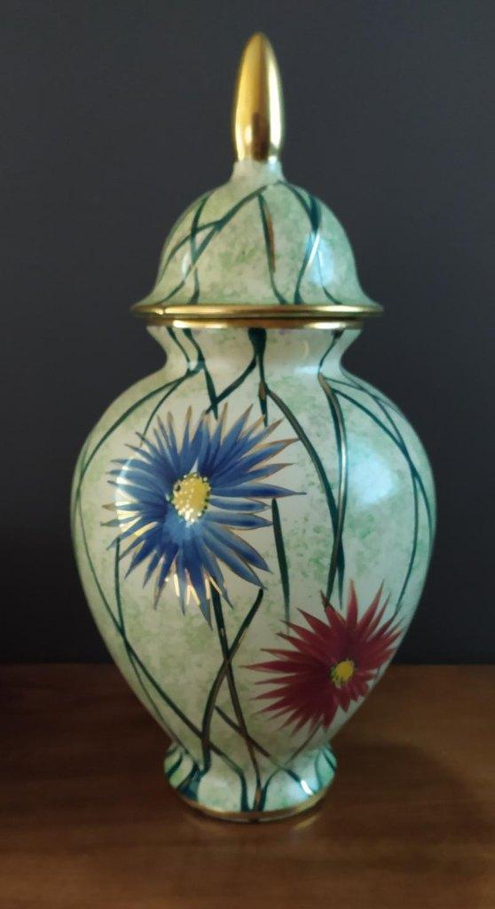 decoratieve vaas FJ ( Faiencerie Jemappes ), Antiquités & Art, Antiquités | Vases, Enlèvement ou Envoi