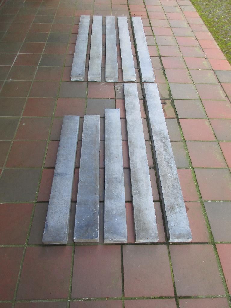 bordures en pierre bleue, Jardin & Terrasse, Traverses & Bordures, Utilisé, Bordure, Pierre naturelle, Moins de 25 cm, 100 à 200 cm