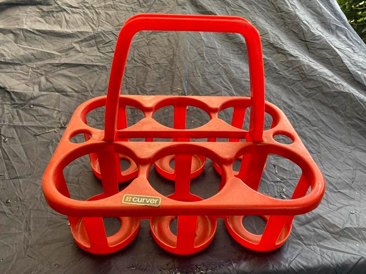 Curver retro flessendrager, Huis en Inrichting, Woonaccessoires | Wijnrekken, Gebruikt, Minder dan 50 cm, Kunststof, 5 tot 15 flessen
