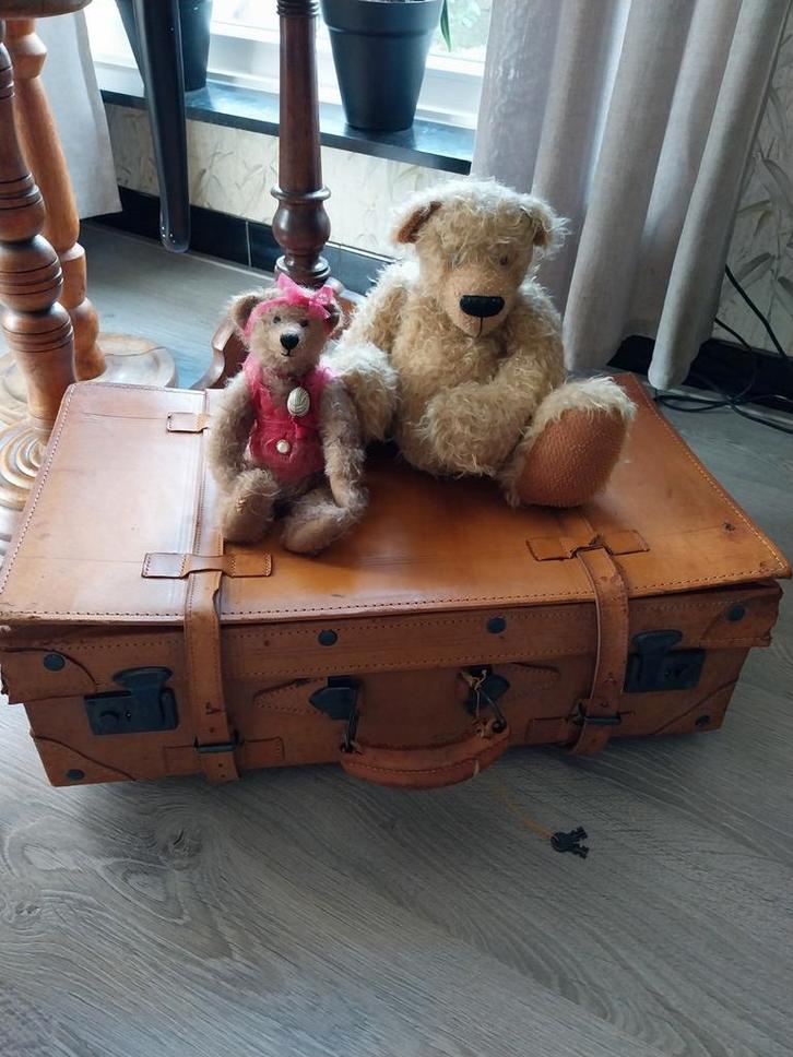 Lederen koffer, Huis en Inrichting, Woonaccessoires | Overige, Gebruikt, Ophalen