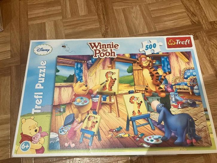 Trefl winny de pooh puzzel 500 stukjes, Hobby en Vrije tijd, Denksport en Puzzels, Zo goed als nieuw, Legpuzzel, 500 t/m 1500 stukjes