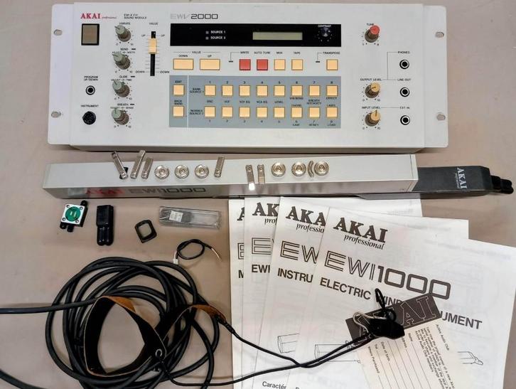 Akai EWI1000 EWV2000 Wind Controller + Vintage Analog Synth, Muziek en Instrumenten, Soundmodules, Gebruikt, Overige merken, Ophalen of Verzenden