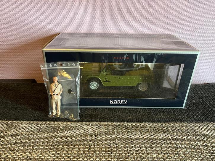 1/18 Citroën Méhari + Fig.Louis de Funes en gendarme, Hobby en Vrije tijd, Modelauto's | 1:18, Nieuw, Auto, Norev, Verzenden